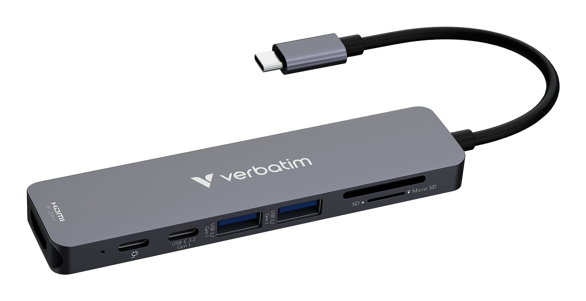 VERBATIM DOCK 4K USB-C 1xHDMI 2xUSB-C 2xUSB3.2 1xCR PD100W