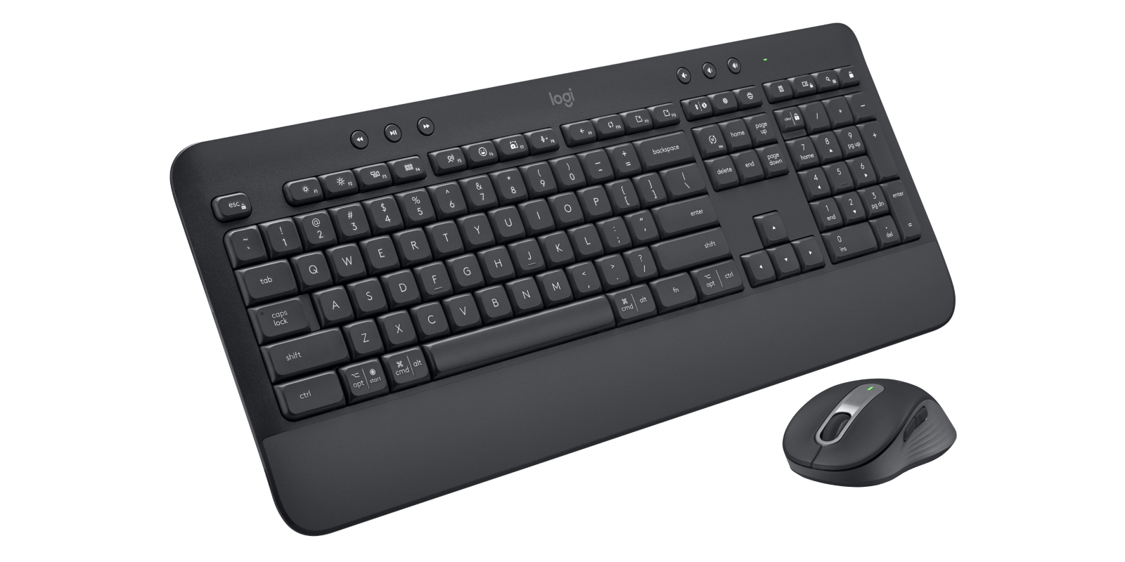 Logitech Signature MK650 Combo for Business - Conjunto de teclado e rato - sem fios - Bluetooth LE - QWERTY - Padrão internacional americano - grafite