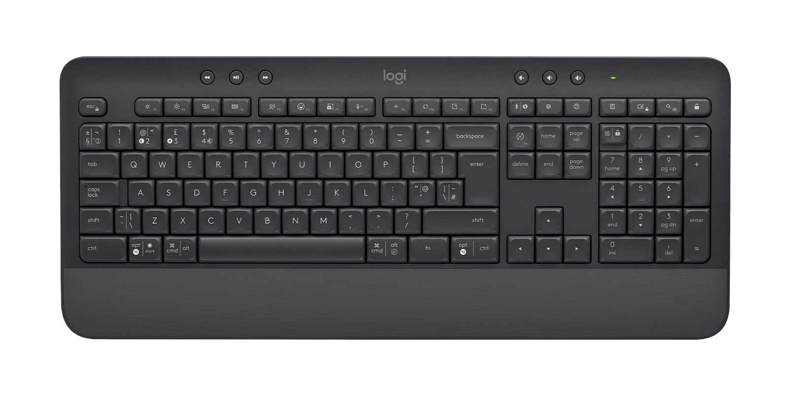 Logitech Signature MK650 Combo for Business - Conjunto de teclado e rato - sem fios - Bluetooth LE - QWERTY - Reino Unido - grafite - Layout Inglês