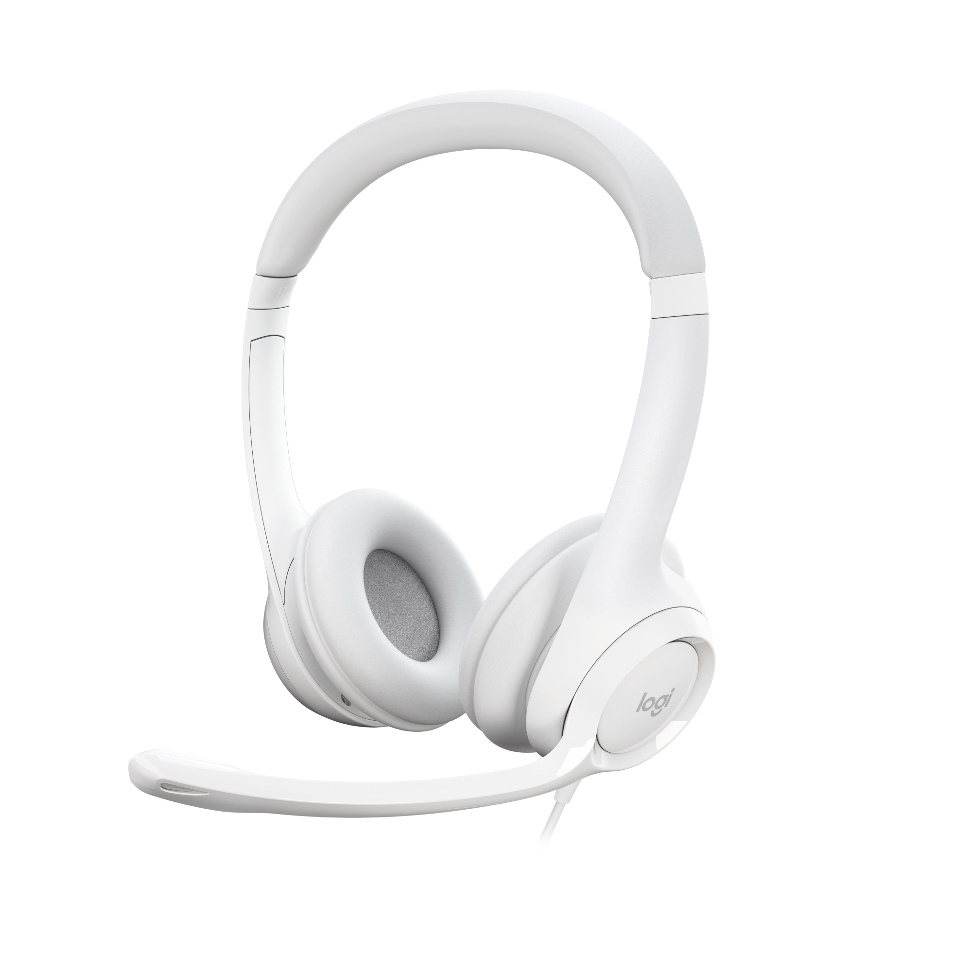 Logitech H390 - Auscultadores - no ouvido - com cabo - USB-A - branco sujo