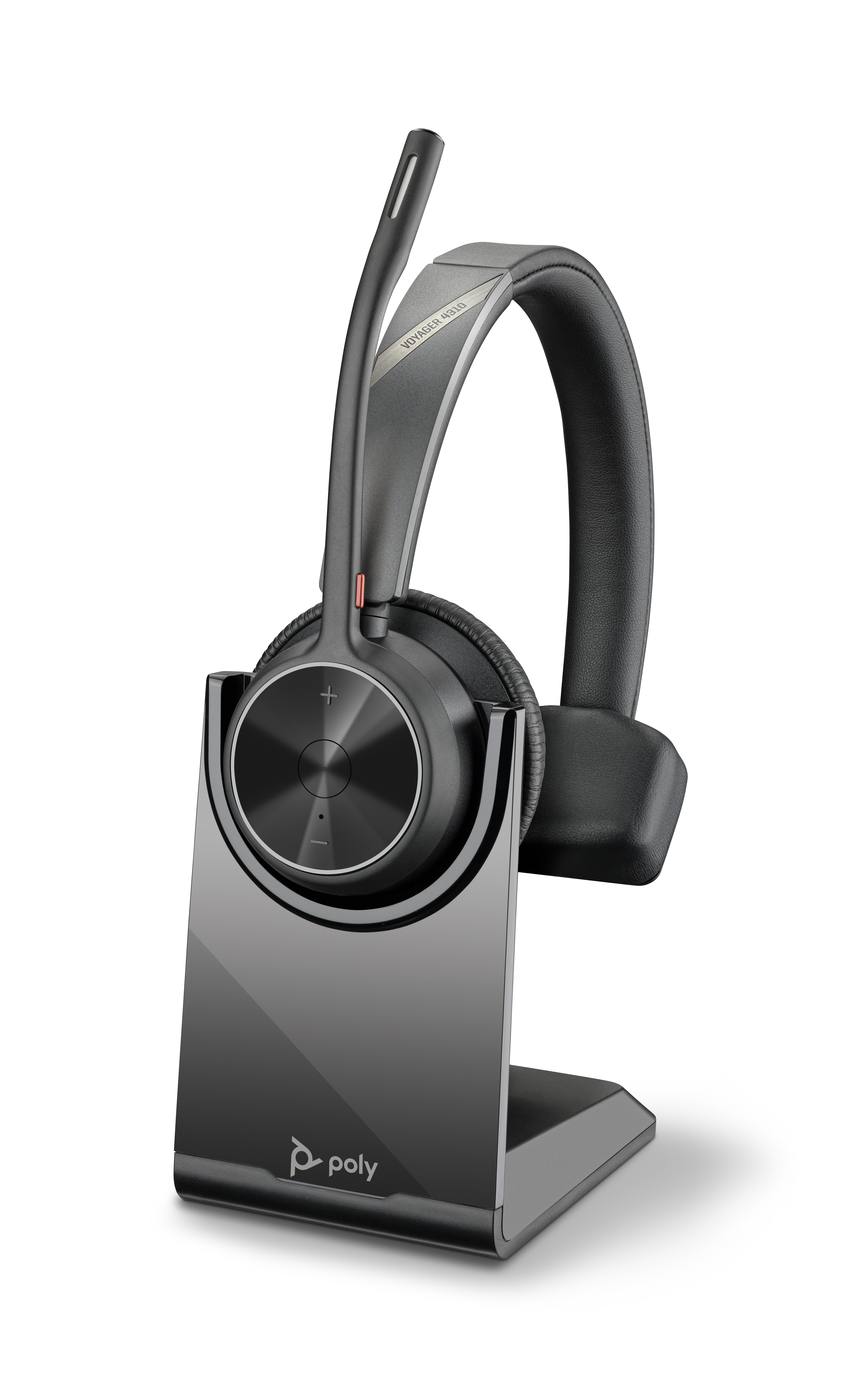 Poly Voyager 4310 - Voyager 4300 UC series - auscultadores - no ouvido - bluetooth - sem fios, com cabo - USB-A - preto - Certificação Zoom - Replaces Poly SKU 218471-01