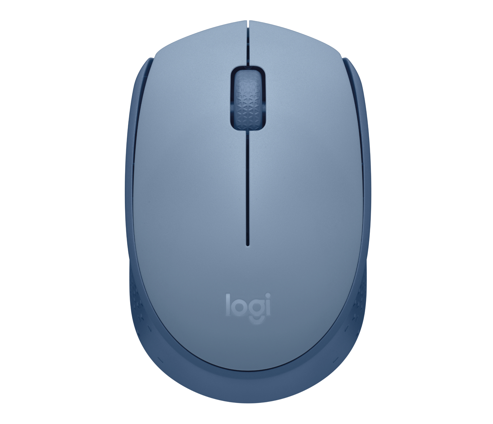 Logitech M171 - Rato - destros e canhotos - óptico - 3 botões - sem fios - 2.4 GHz - receptor sem fio USB - azul/cinzento