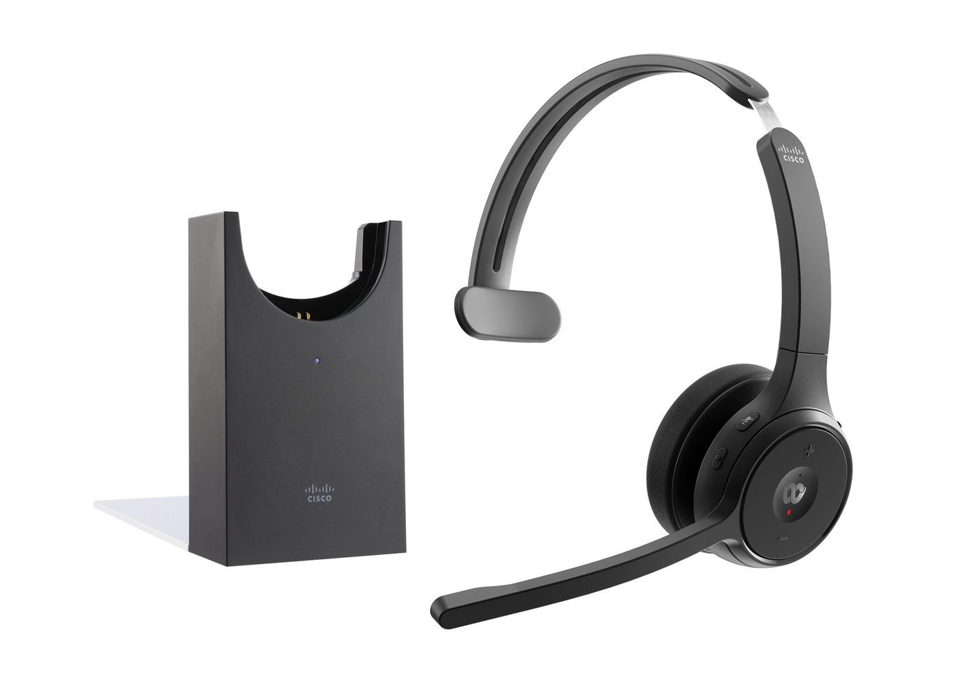 Cisco Headset 721 - Auscultadores - no ouvido - bluetooth - sem fios - preto carvão - Cisco Webex Certified