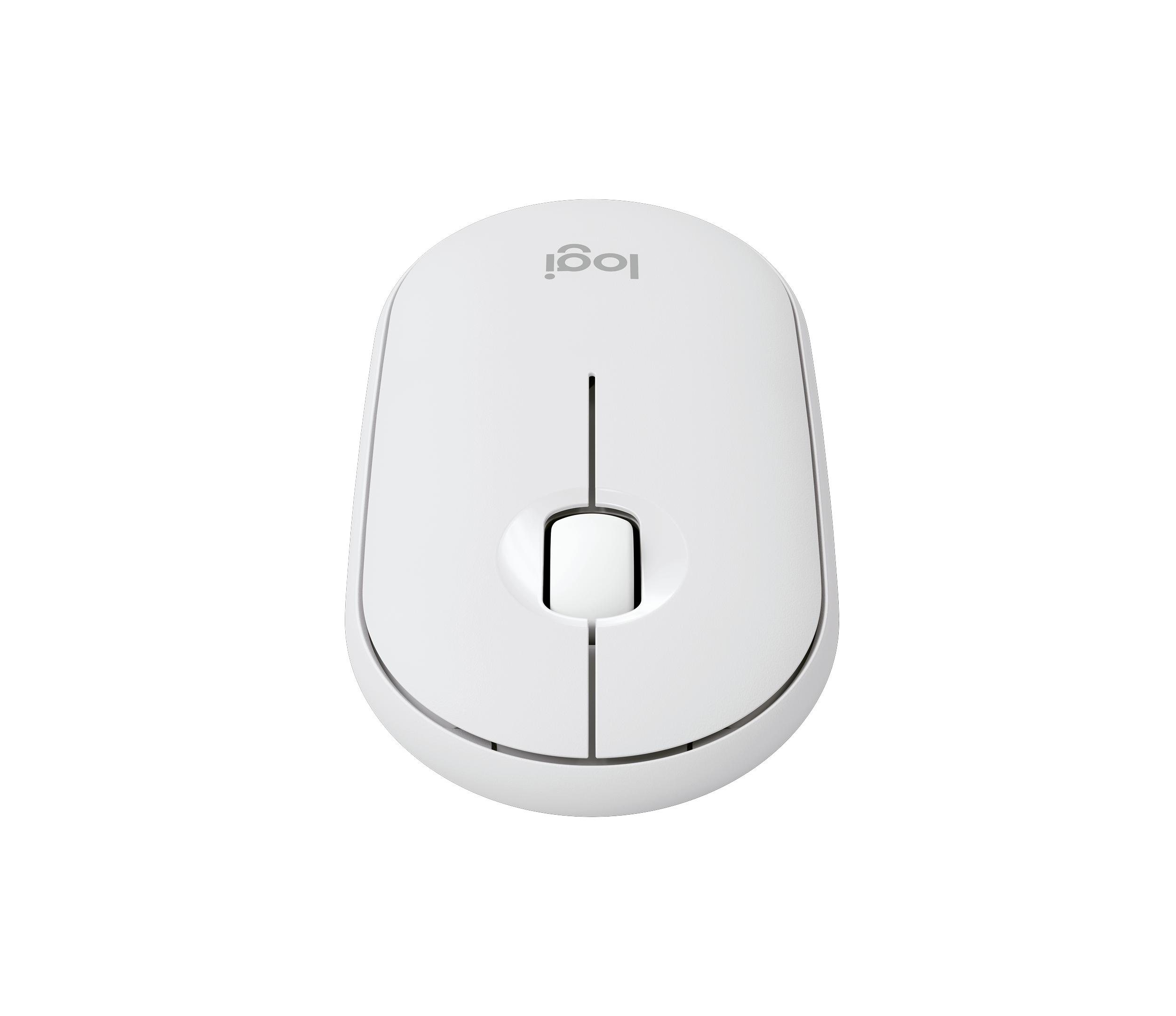 Logitech Pebble Mouse 2 M350s - Rato - óptico - 3 botões - sem fios - Bluetooth 5.2 LE - branco tonal