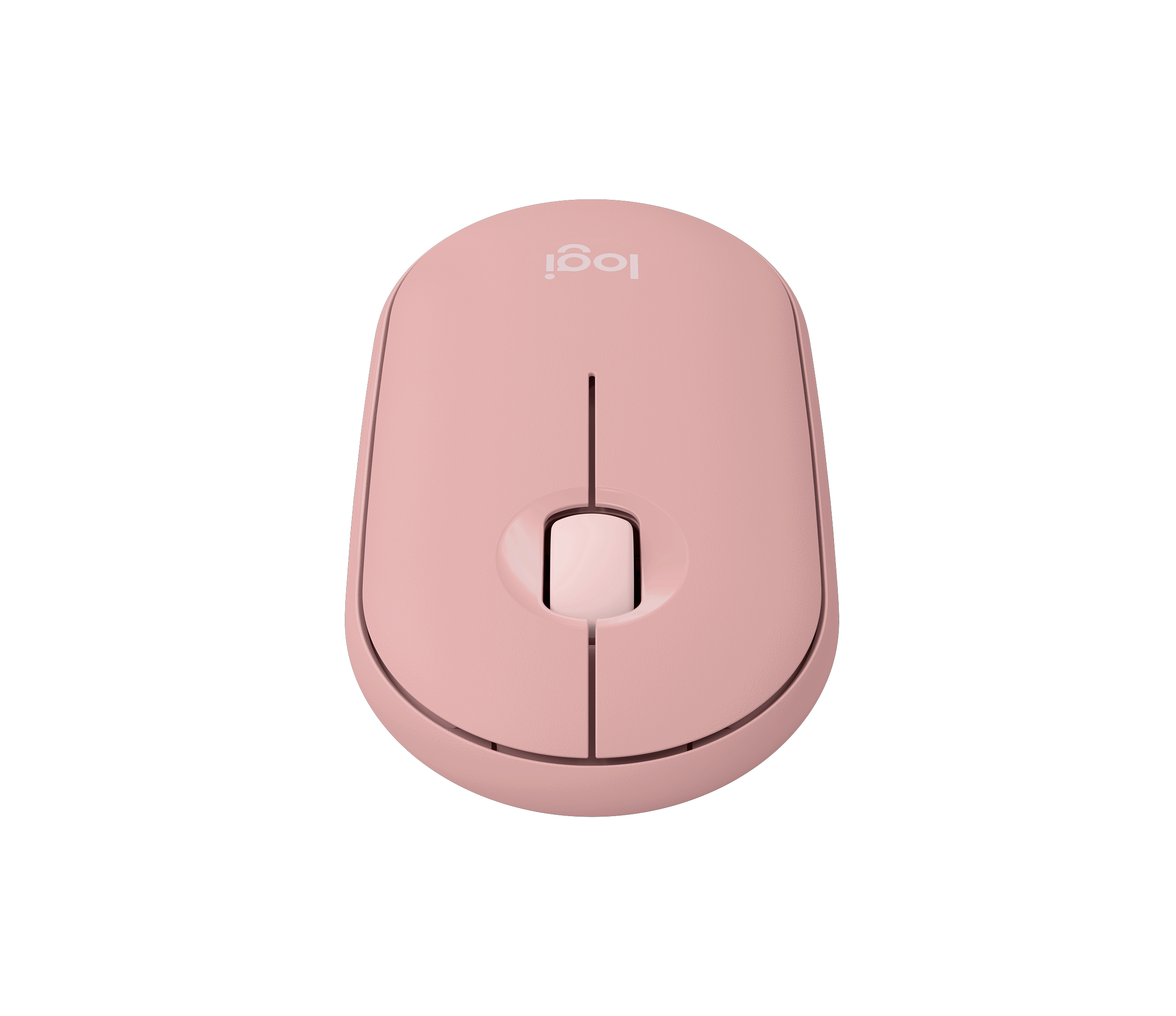 Logitech Pebble Mouse 2 M350s - Rato - óptico - 3 botões - sem fios - Bluetooth 5.2 LE - rosa tonal