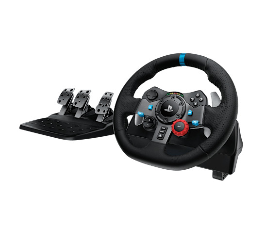 Logitech G - Conjunto de volante e pedais