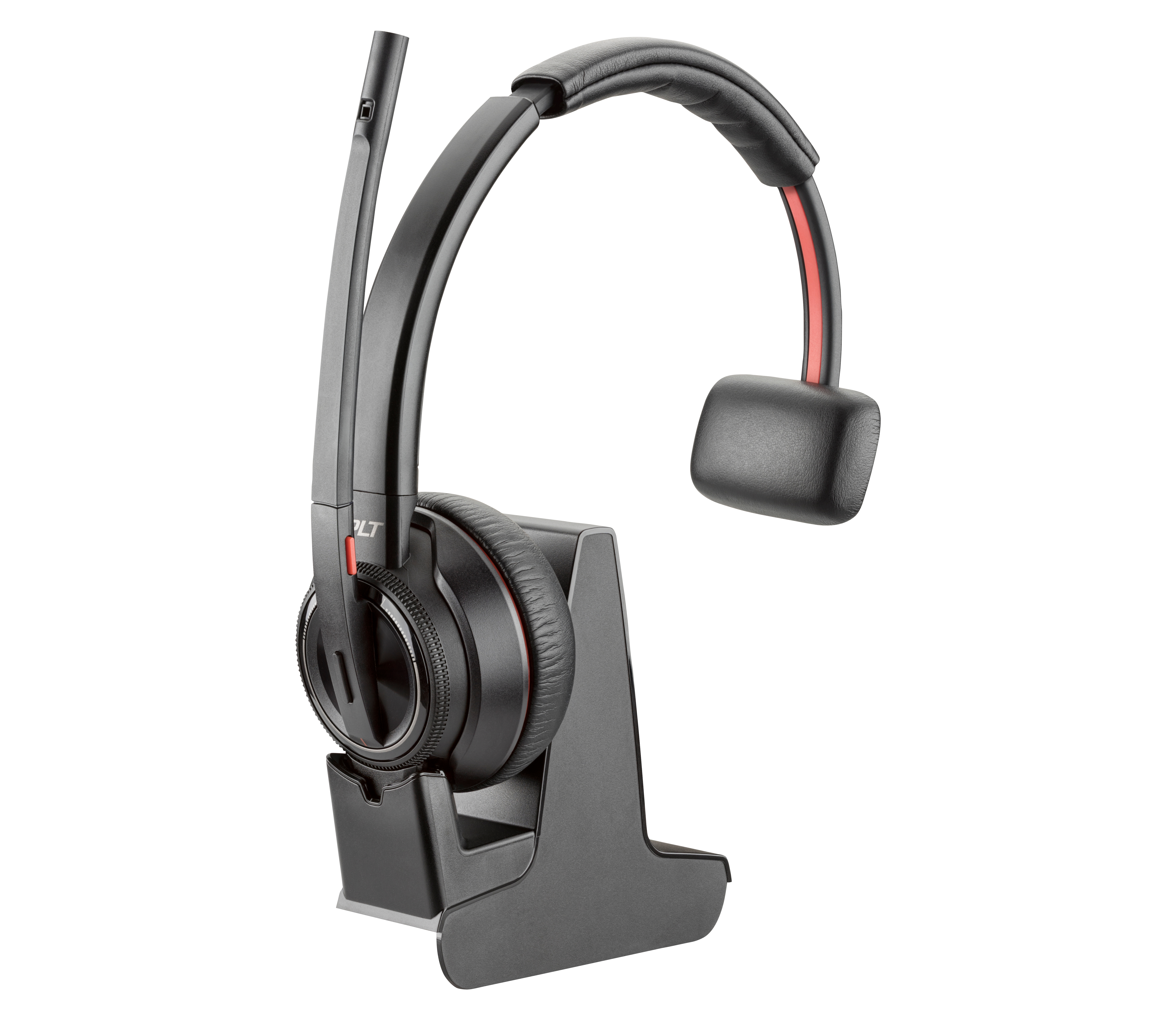 Poly Savi 8210 UC DECT - Savi 8200 series - auscultadores - no ouvido - DECT / Bluetooth - sem fios - USB-A via adaptador Bluetooth - preto - Certificação Zoom, certificação UC - Replaces Poly SKU 209213-02
