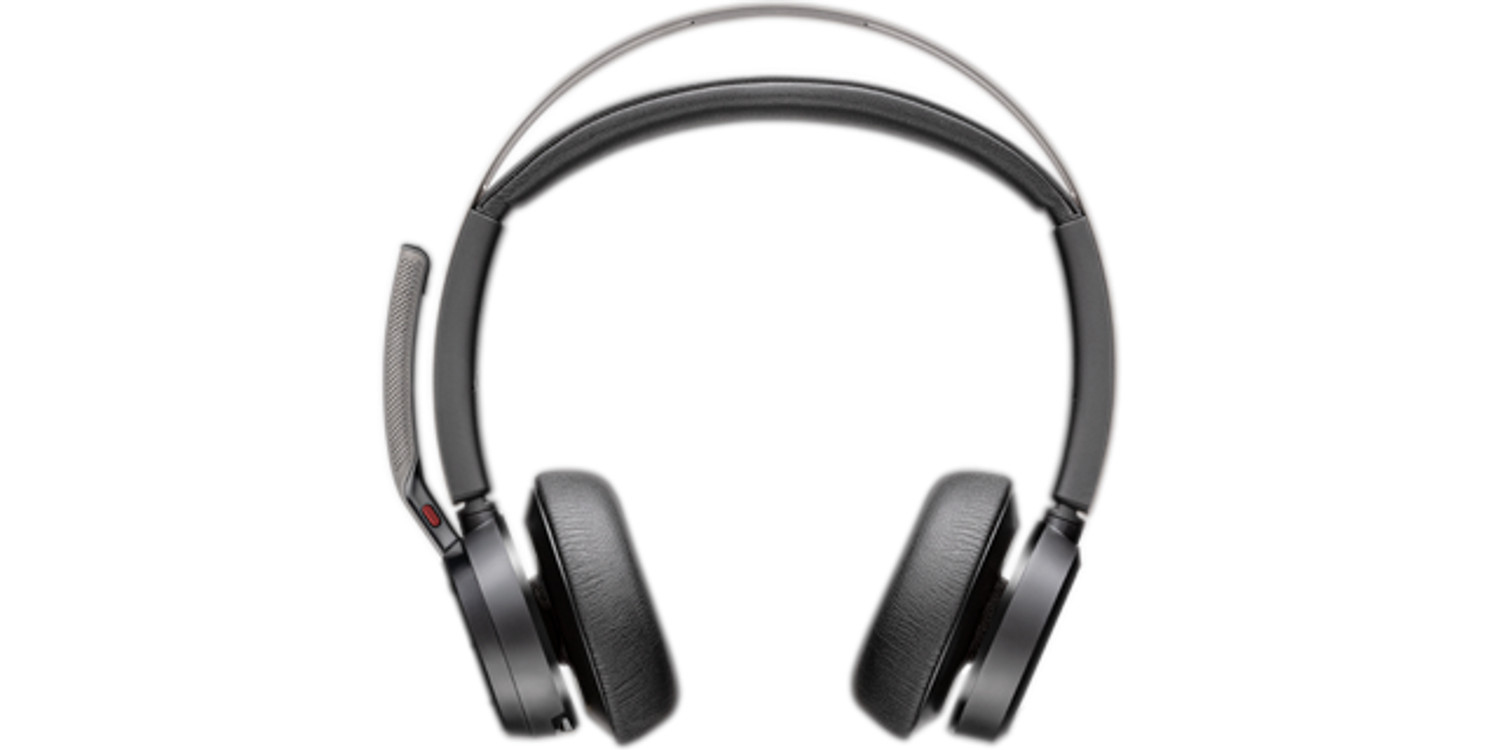 HP Poly Voyager Focus 2 - Auscultadores - no ouvido - bluetooth - sem fios - cancelamento de ruído activo - USB-C através de adaptador de Bluetooth - preto - Certificação Zoom, Certificado para Microsoft Teams