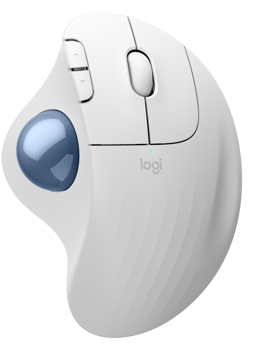 Logitech Ergo Series ERGO M575S - Trackball - ergonómico - óptico - 5 botões - sem fios - Bluetooth, 2.4 GHz - recetor USB Logitech Logi Bolt - esbranquiçado