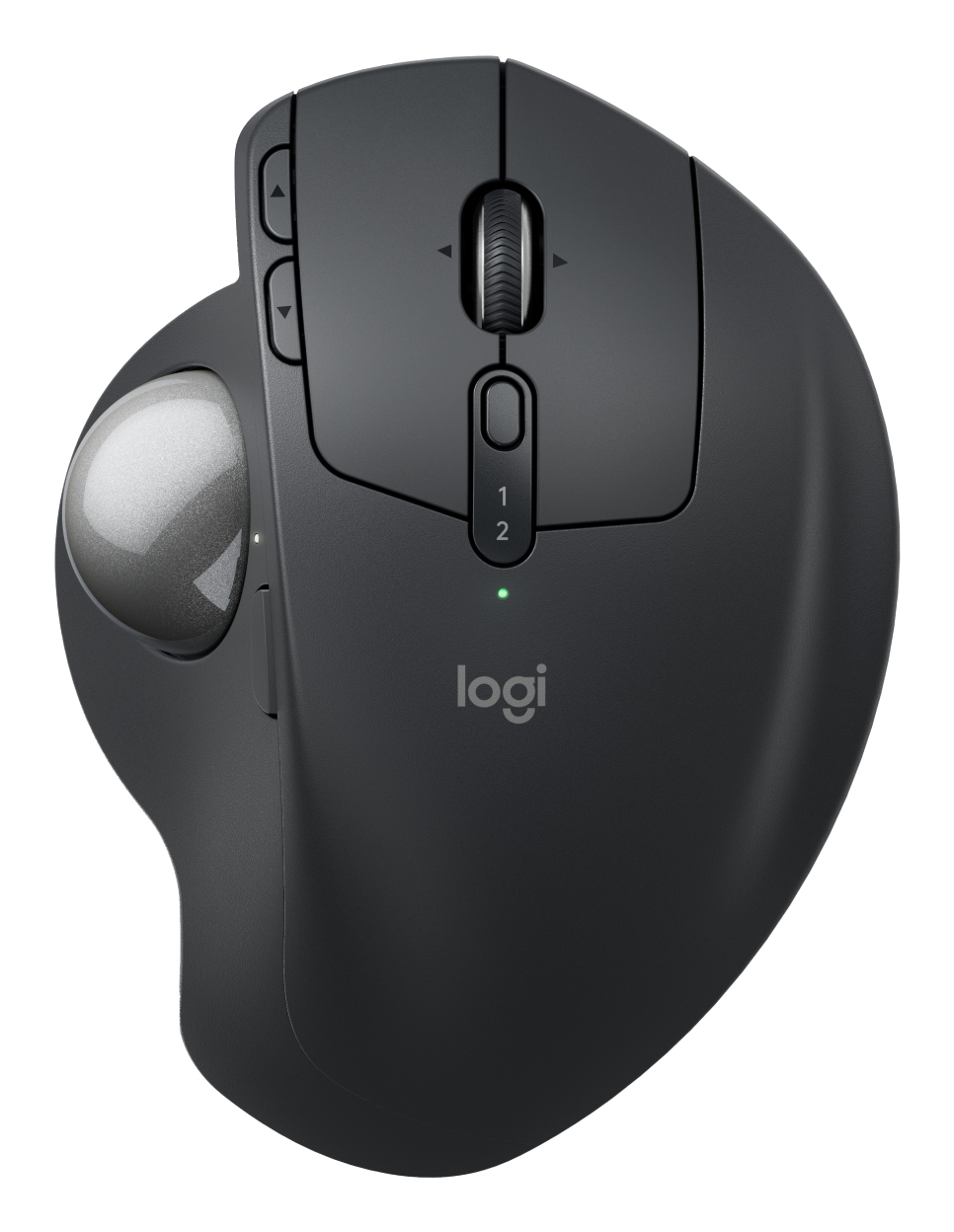 Logitech Ergo Series MX Ergo S - Trackball - ergonómico - avançado - óptico - 8 botões - sem fios - Bluetooth, 2.4 GHz - recetor USB Logitech Logi Bolt - grafite