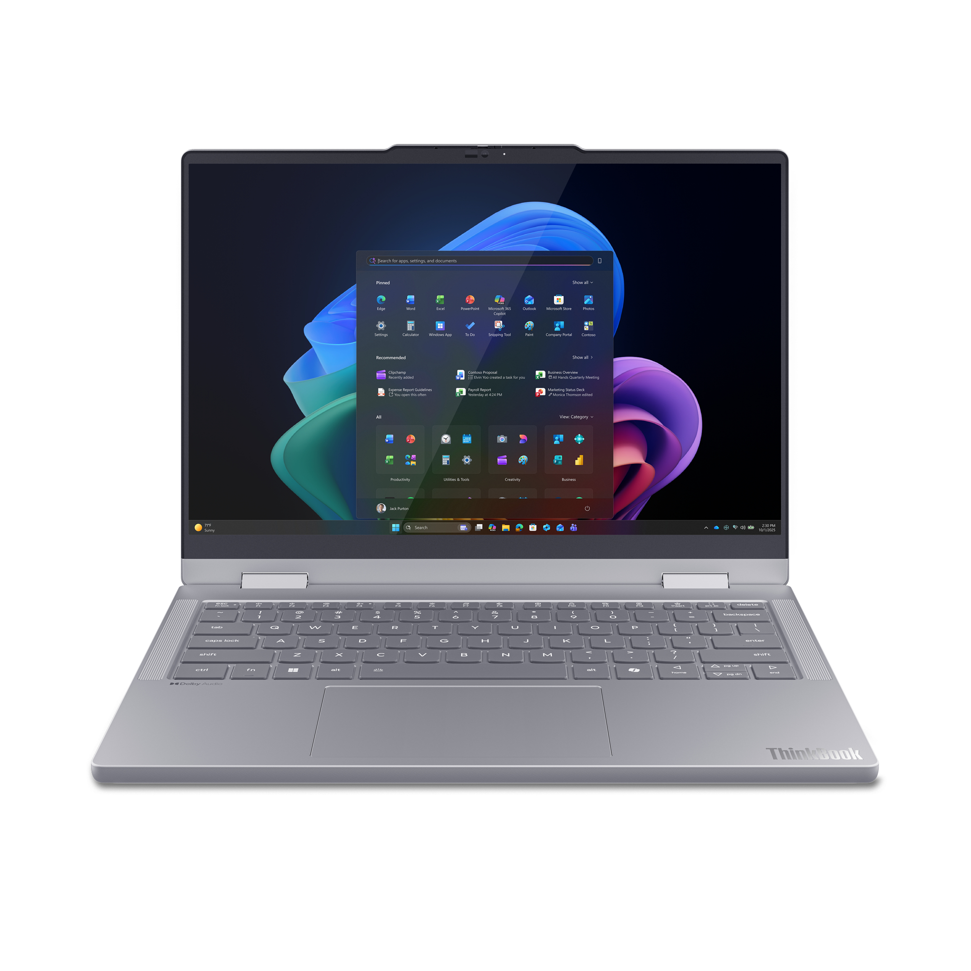 Lenovo ThinkBook 14 2-in-1 G6 IPL Copilot+ PC, Intel Core Ultra 5, 35,6 cm (14"), 1920 x 1200 pixels, 16 GB, 512 GB, Windows 11 Pro