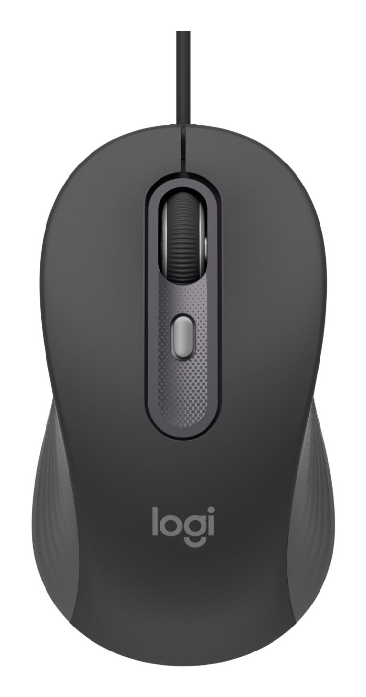 Logitech Signature M520 L for Business - Rato - destros e canhotos - óptico - 4 botões - com cabo - USB-C