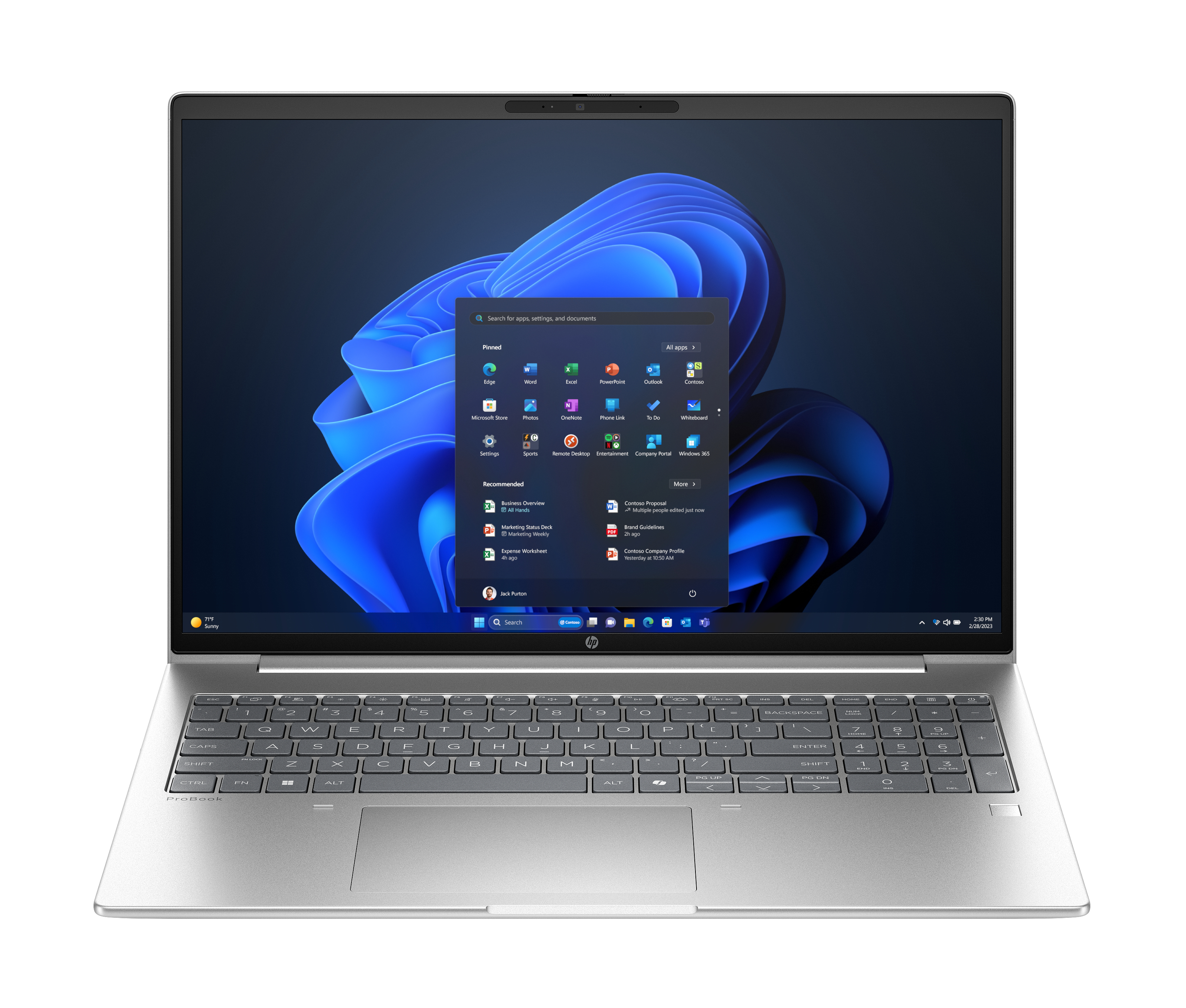 HP ProBook 4 G1a 16 inch Notebook AI PC, AMD Ryzen™ 5, 40,6 cm (16"), 1920 x 1200 pixels, 16 GB, 512 GB, Windows 11 Pro
