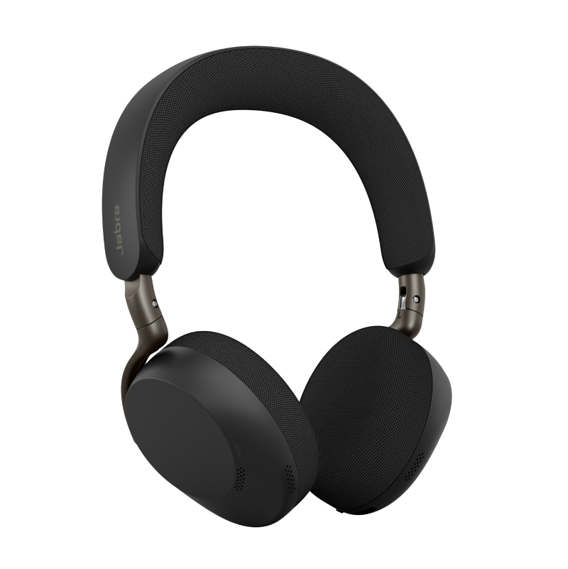 Jabra Evolve3 75 MS - Auscultadores - no ouvido - bluetooth - sem fios - cancelamento de ruído activo - USB-C através de adaptador de Bluetooth - preto - Otimizado para Microsoft Teams