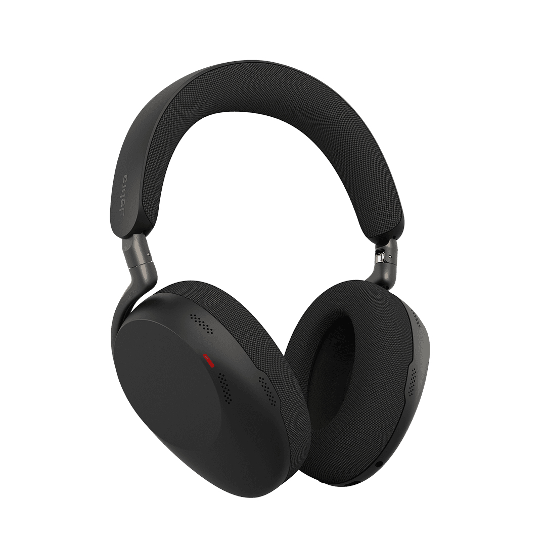 Jabra Evolve3 85 MS - Auscultadores - tamanho completo - bluetooth - sem fios - cancelamento de ruído activo - macaco de 3,5 mm, USB-C através de adaptador de Bluetooth - isolamento de ruído - preto - com base de carregamento sem fios - Certificado p