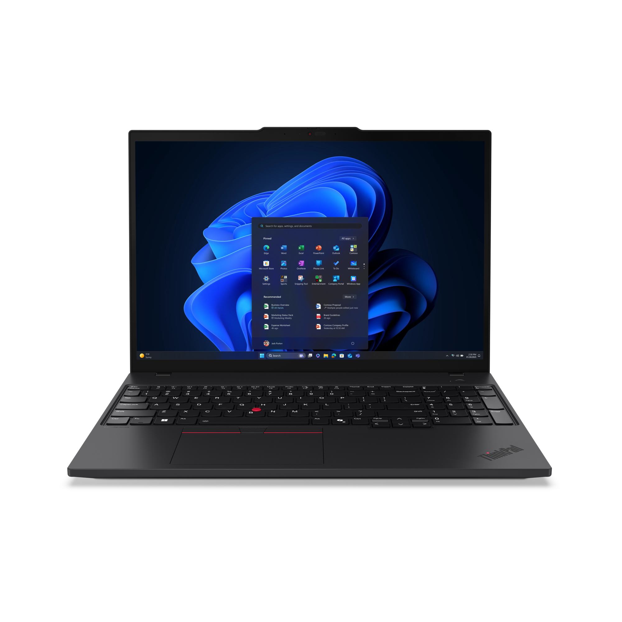 Lenovo ThinkPad T16 Gen 4 22AW - Copilot+ PC - design de dobradiças de 180 graus - Intel Core Ultra 5 - 228V / até 4.5 GHz - Win 11 Pro - Arc Graphics 130V - 32 GB RAM - 512 GB SSD TCG Opal Encryption 2, NVMe - 16" IPS 1920 x 1200 - Gigabit Ethernet