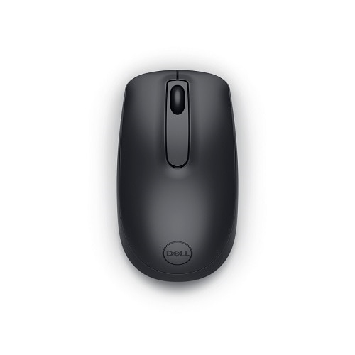 Dell WM118 - Rato - óptico - 3 botões - sem fios - 2.4 GHz - receptor sem fio USB - preto - com 3 years NBD Advance Exchange