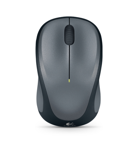 Logitech M235 - Rato - para direita - óptico - sem fios - 2.4 GHz - receptor sem fio USB - cinza