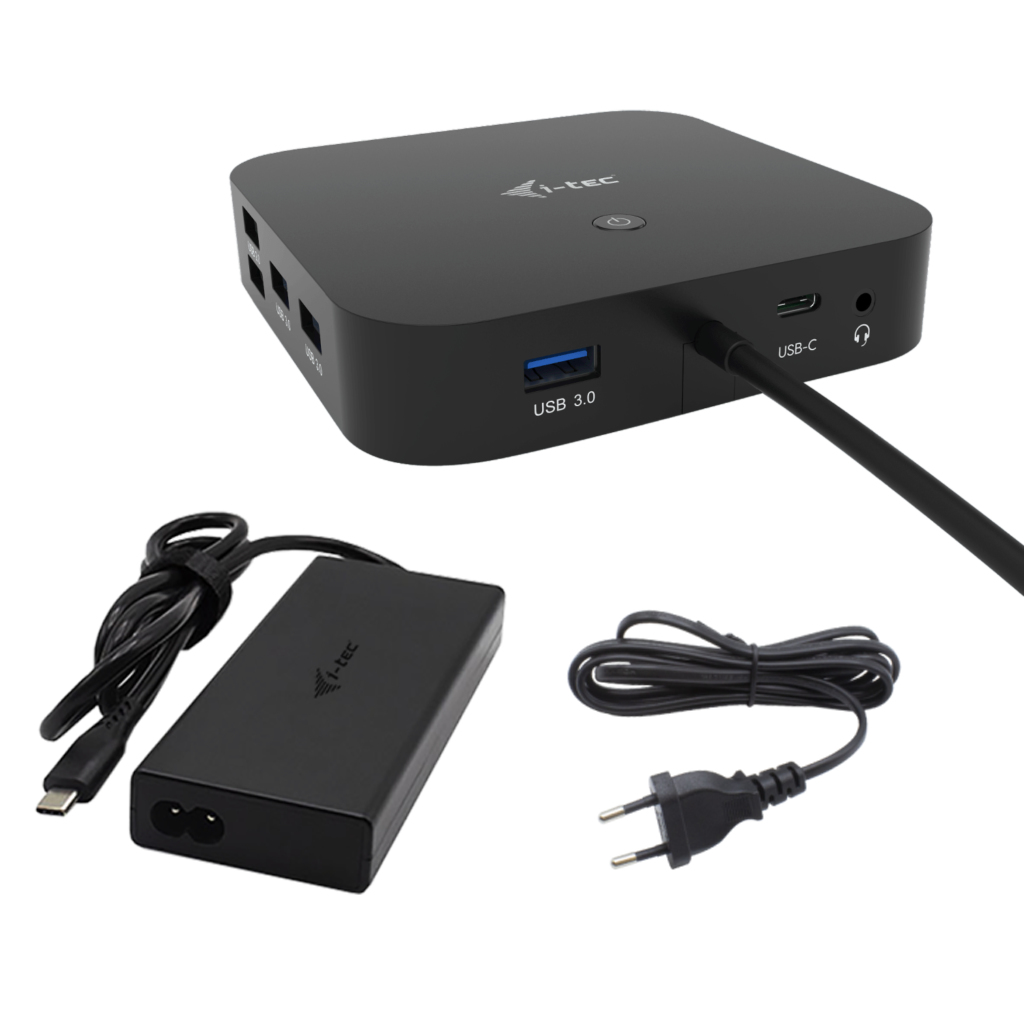 I-TEC DOCKING STATIONUSB-C HDMI 2X DISPLAYPORT ATÉ 100W + CARREGADOR 112 W