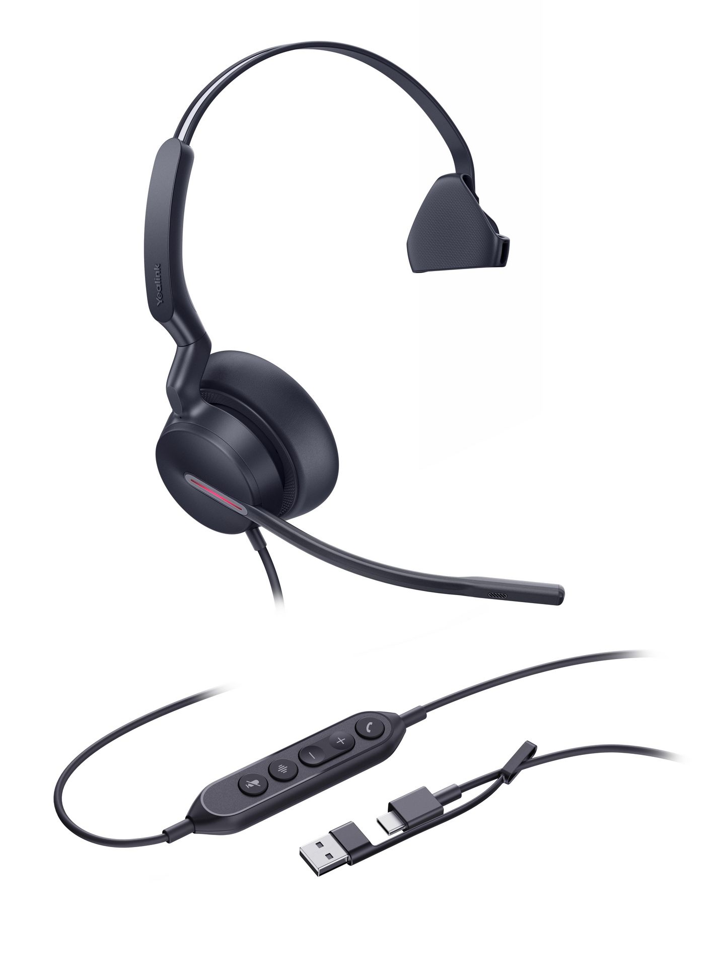 Yealink Uh46 Mono Usb-C/A Headset - Wired Head-Band Office/Call