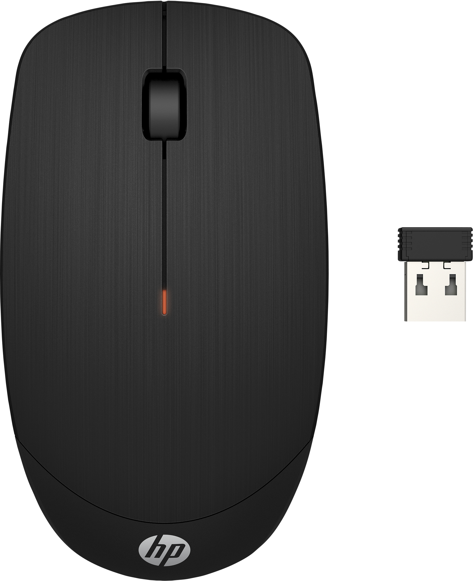 HP X200 - Rato - óptico - sem fios - 2.4 GHz - receptor sem fio USB - preto