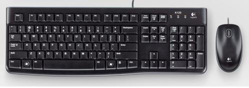 LOGITECH TECLADO & RATO C/FIO DESKTOP MK120