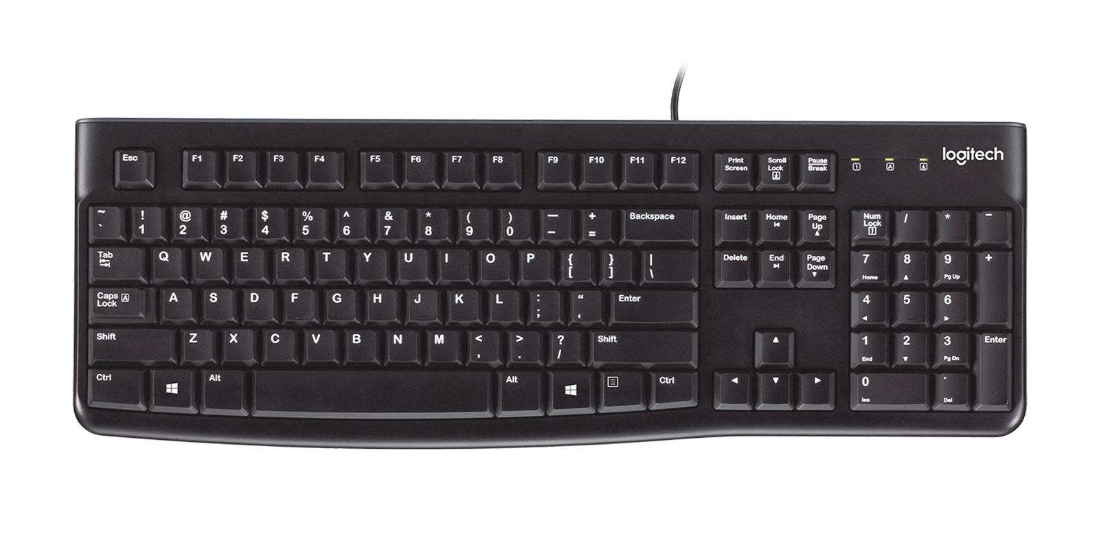 Logitech K120 - Teclado - USB - Layout Inglês