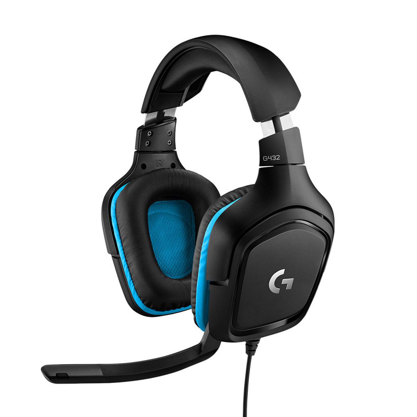 Logitech Gaming Headset G432 - Auscultadores - canal 7.1 - tamanho completo - com cabo - USB, macaco de 3,5 mm - preto