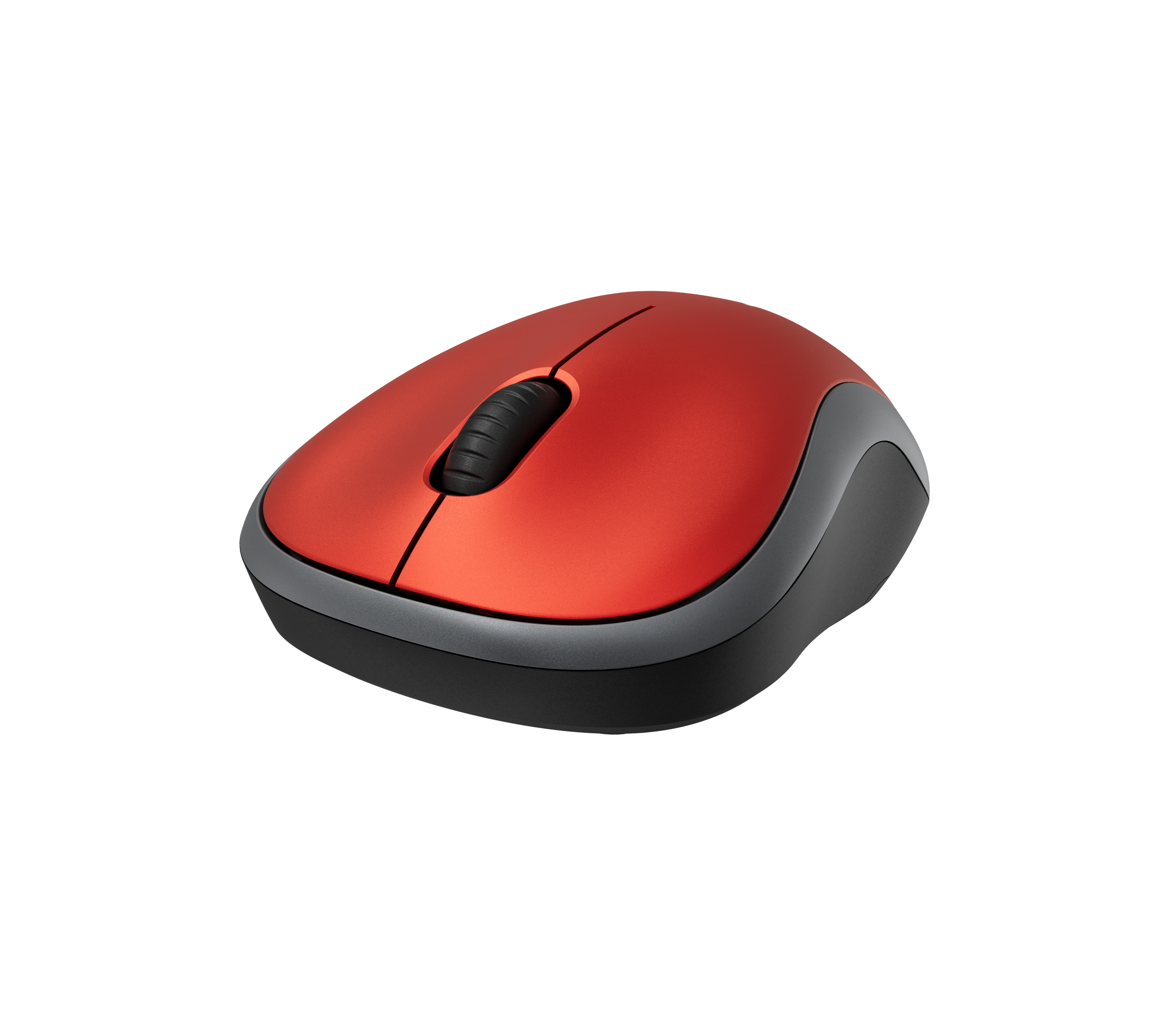 Logitech M185 - Rato - óptico - sem fios - 2.4 GHz - receptor sem fio USB - vermelho