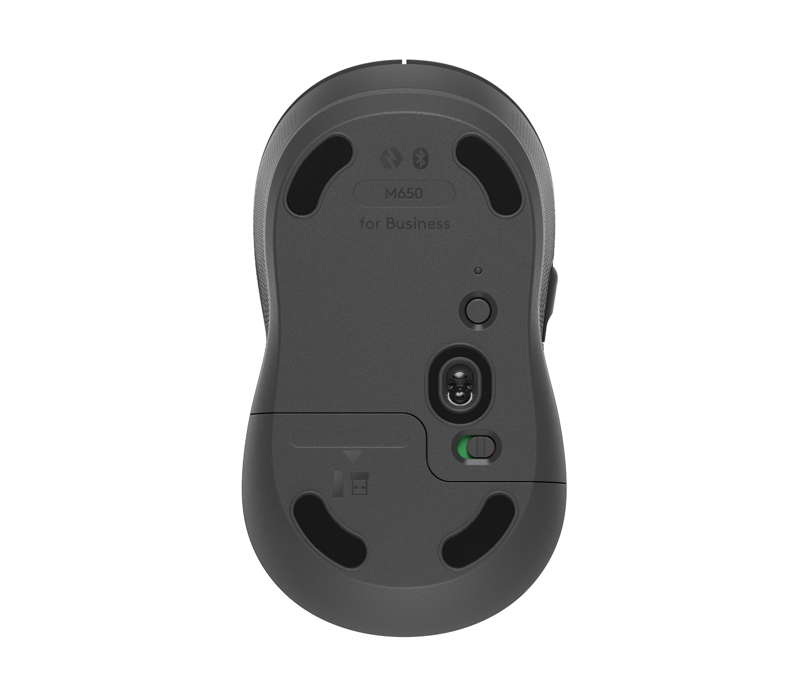 Logitech Signature M650 for Business - Rato - óptico - 5 botões - sem fios - 2.4 GHz, Bluetooth - recetor USB Logitech Logi Bolt - grafite