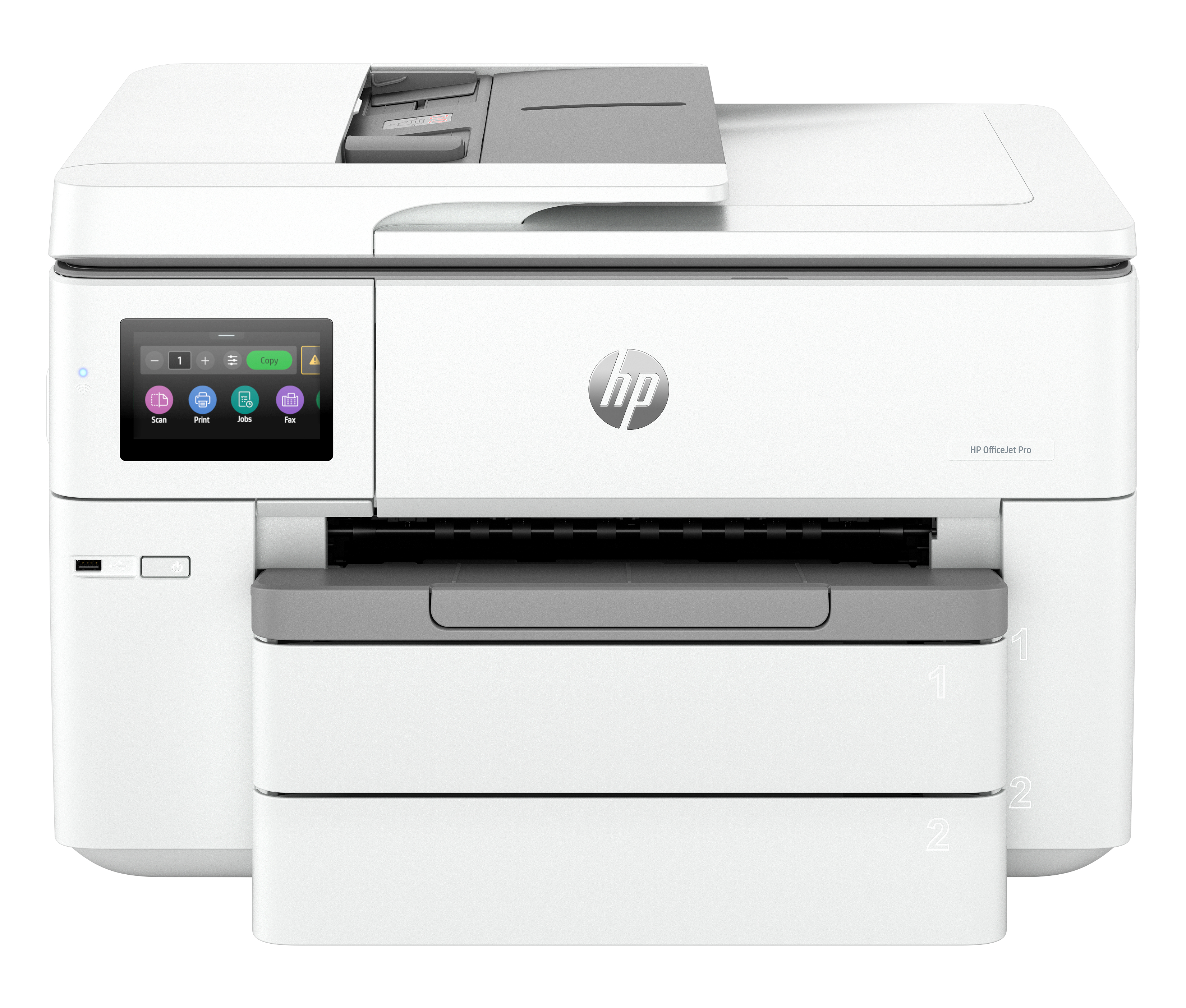 HP Officejet Pro 9730 Wide Format All-in-One - Impressora multi-funções - a cores - jacto de tinta - A3 (297 x 420 mm) (original) - A3 (media) - até 18 ppm (cópia) - até 22 ppm (impressão) - 250 folhas - USB 2.0, USB 2.0 host, Wi-Fi(ac), Bluetooth