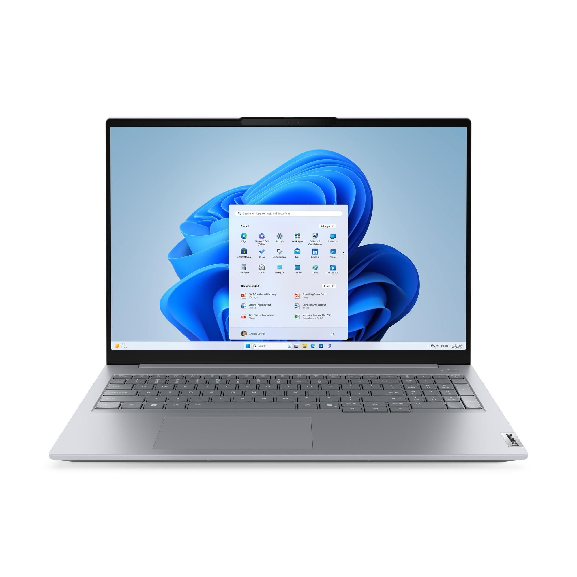 Lenovo ThinkBook 16 G9 IRL, Intel Core 7, 40,6 cm (16"), 1920 x 1200 pixels, 16 GB, 512 GB, Windows 11 Pro