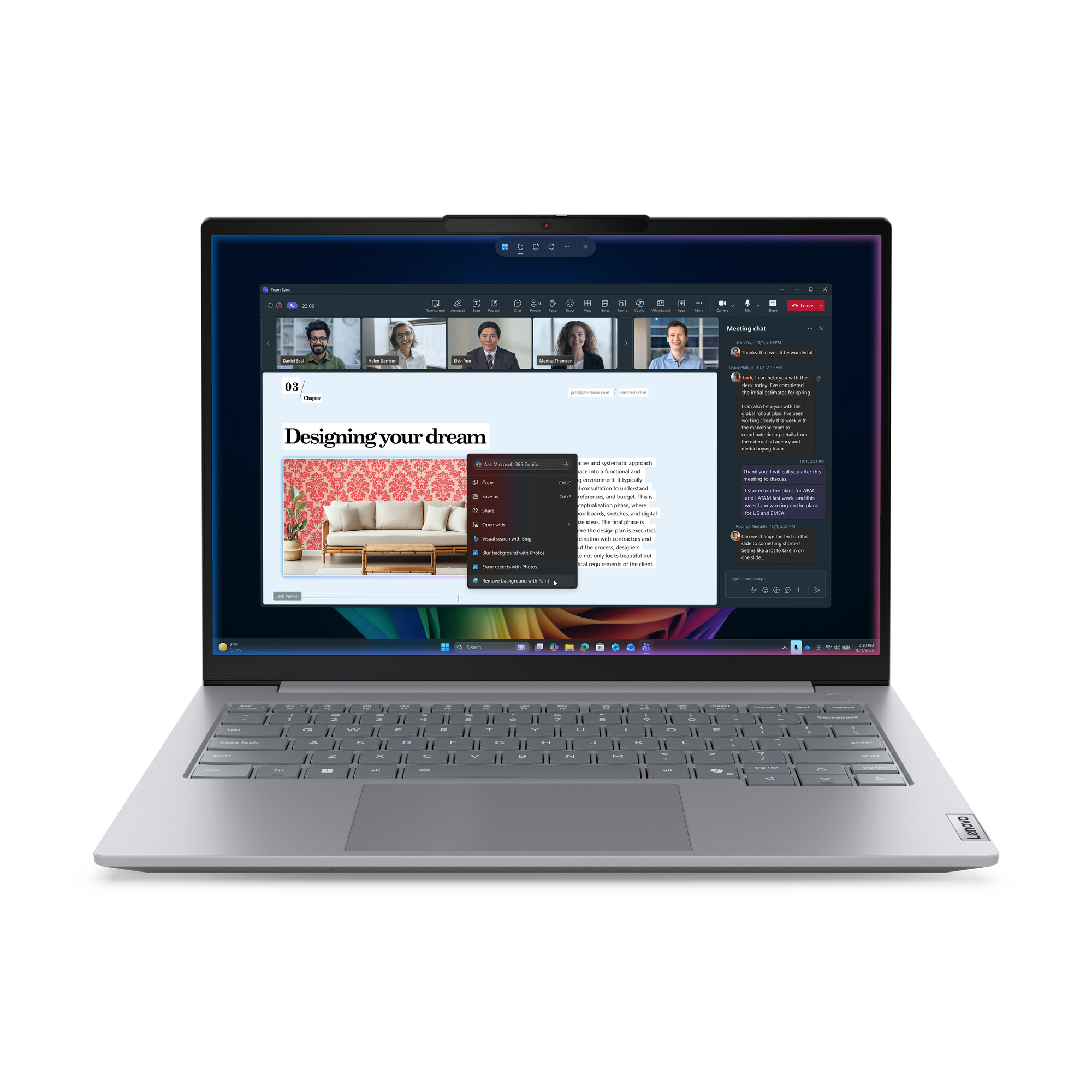 Lenovo ThinkBook 14 G9 IPL Copilot+ PC, Intel Core Ultra 7, 35,6 cm (14"), 1920 x 1200 pixels, 32 GB, 512 GB, Windows 11 Pro
