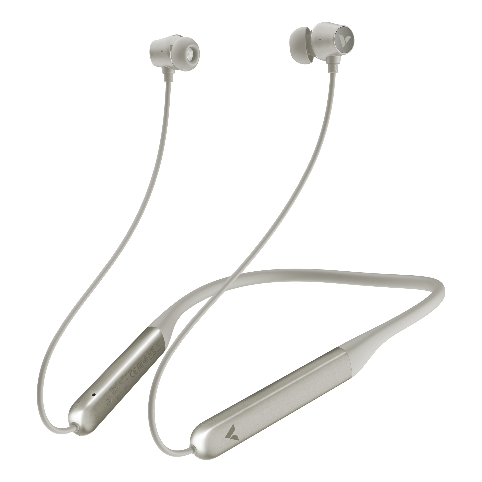 VERBATIM EARPHONES NECKBAND TRUSOUND ACTIVE NOISE CANCEL GREY