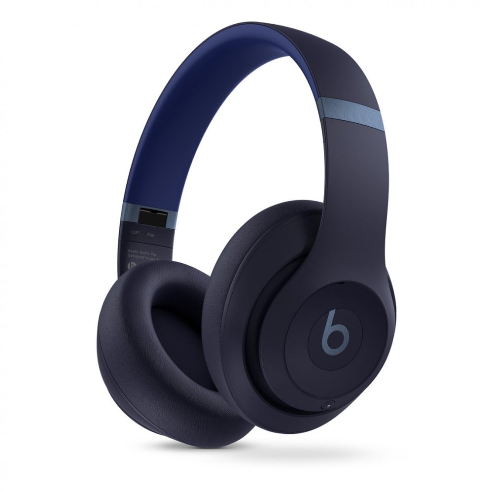 Beats Studio Pro - Auscultadores supra-aurais com microfonoe - tamanho completo - bluetooth - sem fios, com cabo - cancelamento de ruído activo - macaco de 3,5 mm, USB-C - azul marinho