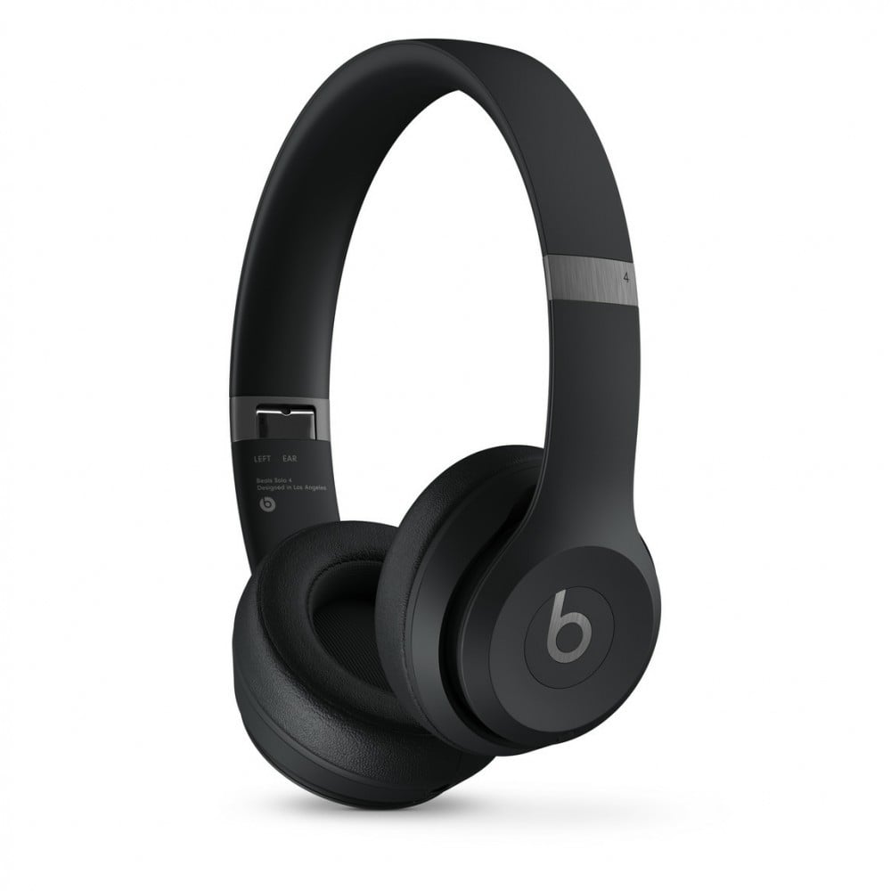 Beats Solo 4 - Auscultadores supra-aurais com microfonoe - no ouvido - bluetooth - sem fios - macaco de 3,5 mm, USB-C - isolamento de ruído - preto opaco